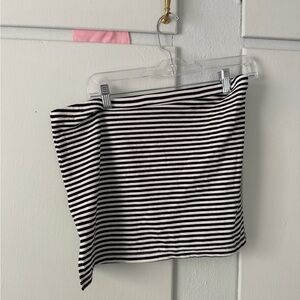 American Eagle Outfitters Black and White Striped Tube top